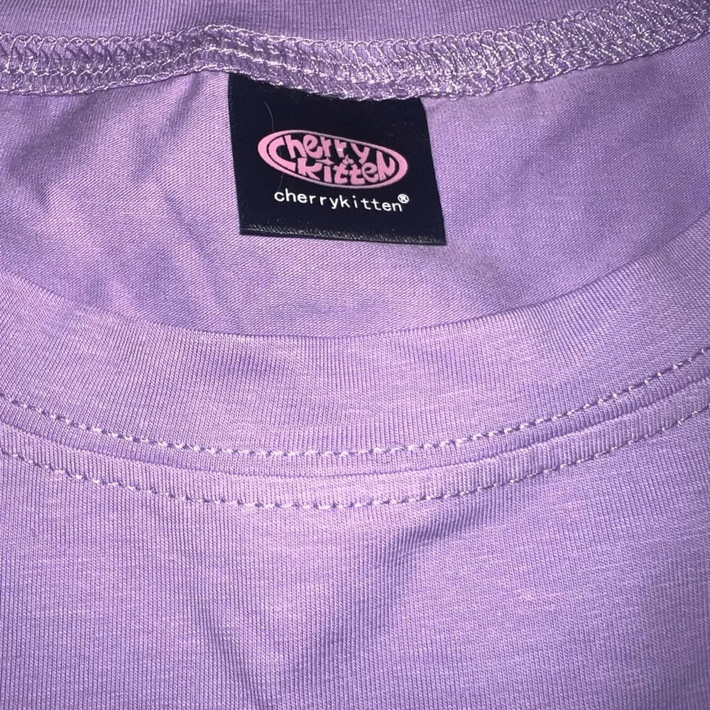 Dolls Kill x Cherry Kitten Barney Tax Fraud Crop Top - Picture 3 of 3